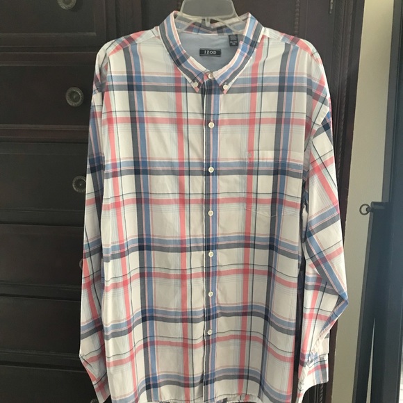 Men’s button down- Izod. Worn once - Picture 1 of 2
